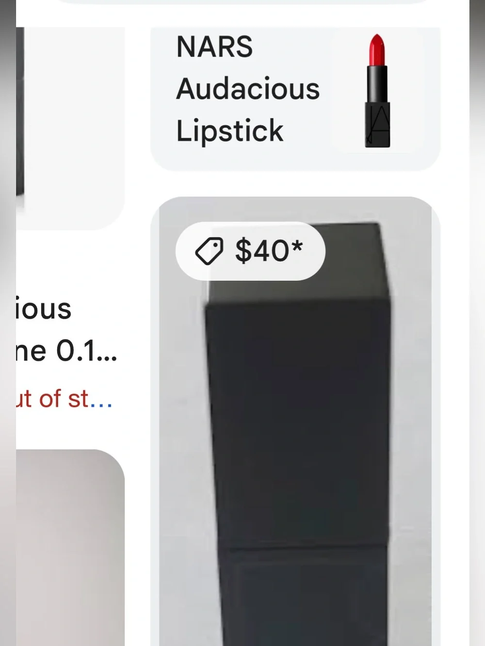 NARS Audacious Lipstick 💄 Rouge A Levers  Shade LEE Mini Travel Size